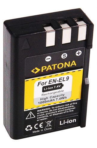 Baterija EN-EL9 za Nikon D40 / D40X / D60 / D3000 / D5000, 1000 mAh