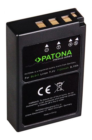 Baterija BLS-5 za Olympus E-PL2 / E-PL5 / E-PL6, 1100 mAh